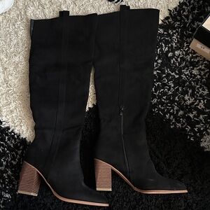 Black Knee-High Women's Boots